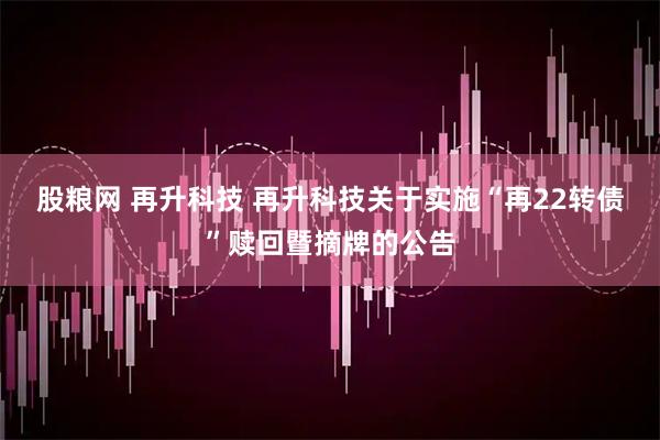 股粮网 再升科技 再升科技关于实施“再22转债”赎回暨摘牌的公告